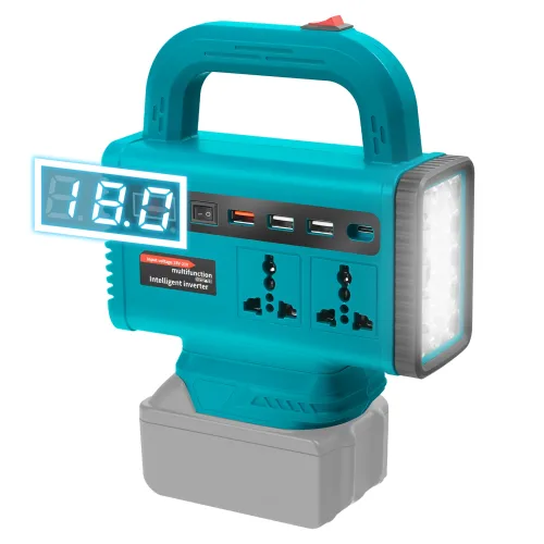 마키타 18V 배터리용 150W 휴대용 파워 인버터 DC AC 110V220V로 변환하는 스테이션 야외 캠핑 및 비상용