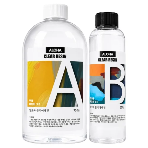 알로하 클리어 크리스탈 레진 고투명 1kg, 1개