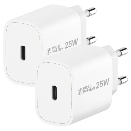 아이히트코리아 PPS PD 3.0 GaN 25W C타입 초고속 충전기, 화이트, 2개
