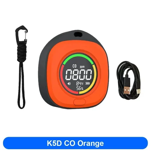 IN LED 감지 알람 여행용 CO 스크린 일산화탄소 소리가 충전식 CO2 정확한 감지기 있는 휴대용