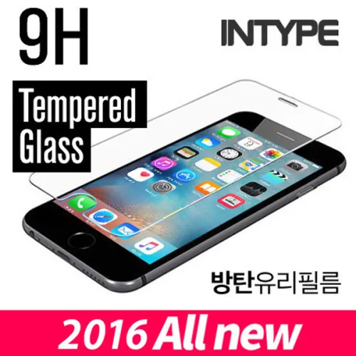 인타입 풀커버강화유리 아이폰6 6S 5S SE, 1개