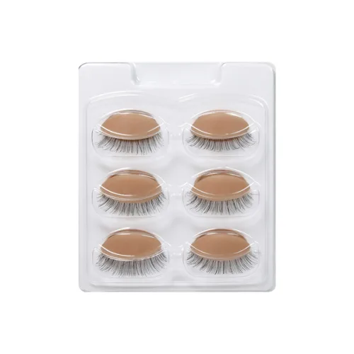 GLAMLASH 미니 래쉬 플랫 모델 헤드 연습 속눈썹 연장 훈련 헤드(탈착식 교체 눈꺼풀 포함)