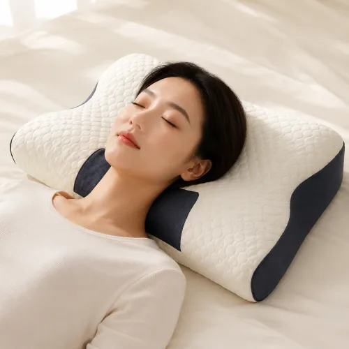 루벨로 넥클라우드 경추베개 목편한 호텔베개 옆잠 목쿠션 1000g