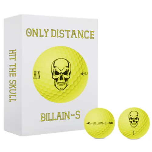 [Ver.2026] 골프빌런 BILLAIN-S 노랑 빌런S 2피스 비거리+고반발 가성비 골프공 강력추천, 노랑, 1세트, 12개입