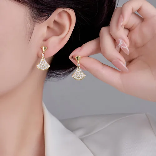 Youmi 14K 도금 귀걸이 여성 선물용 세련된 디자인 LK03
