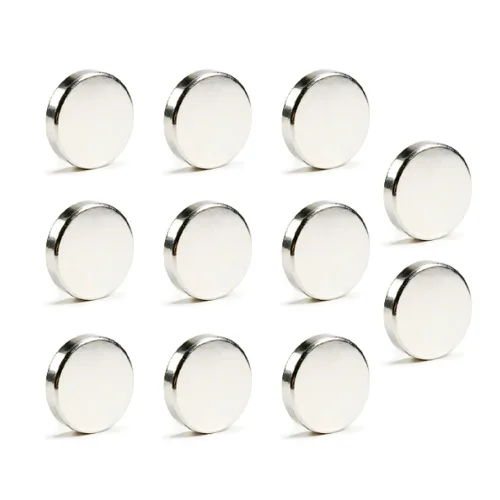 로모주 초강력 네오디움 원형자석 두께 2mm, 10개, 실버_1cm