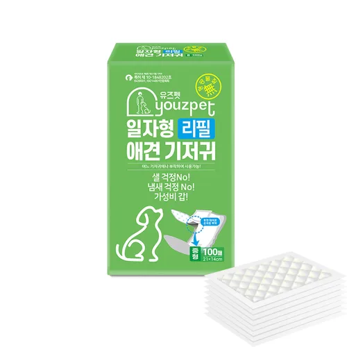 유즈펫 리필 일자형 강아지 기저귀