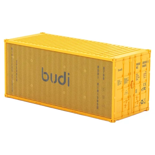 budi 컨테이너형 Hi-Fi 스테레오 블루투스 스피커, SP18Y, 옐로우