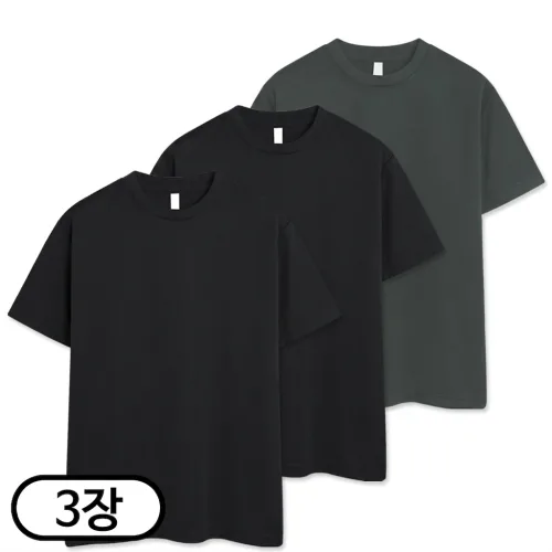TOPBOY 3장세트 남녀공용 기능성 드라이 반팔 티셔츠 냉감 흡한속건 쿨론 (SCC5274PT)