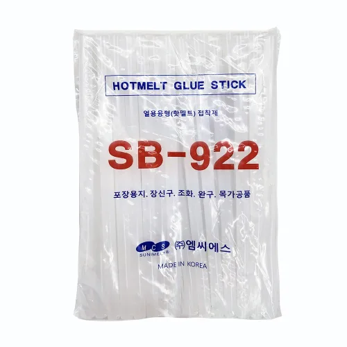 엠씨에스 핫멜트 접착제 SB-922 백색 글루건심 11mm 600g, 2개