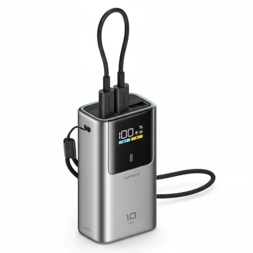 쿡테크 10 mini 파워뱅크 10000mAh 55W 고속 충전 미니 보조배터리/ LED 전력 표시 삼성 45W 갤럭시 S25/S26 울트라 등 호환, PB1055