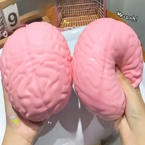 뇌 두뇌 말랑이 대왕 스트레스볼 타바 마시멜로우 스퀴시 친구 촉감놀이 점보 슬라임 우정