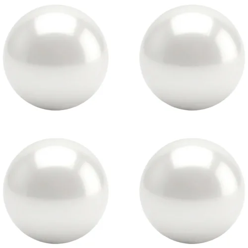 진주단추 8mm 터널형 진주알 진주콩, 1봉, 진주터널콩단추8mm(흰색15개)