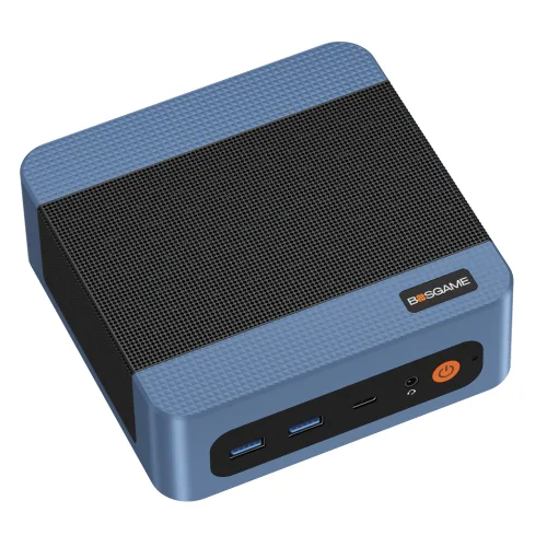 BOSGAME AMD Ryzen3 5300U 미니PC 8GB DDR4 256GB SSD Win 11 Pro 미니 피씨,3화면 표시,WiFi5,BT5.0,듀얼 RJ45 LAN, E5, WIN11 Pro, 256GB, 8GB, black