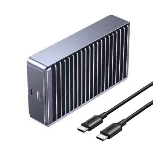 UGREEN 유그린 40Gbps M.2 NVMe SSD 양면 히트씽크 외장케이스 USB4® 인클로저 알루미늄 방열 썬드볼트4,3호환 C타입 케이블 동봉, 1개, D700