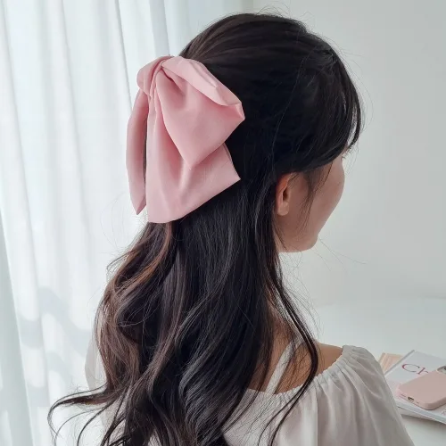 릴리트리 왕리본핀 살랑 쉬폰 나비 머리핀 22칼라