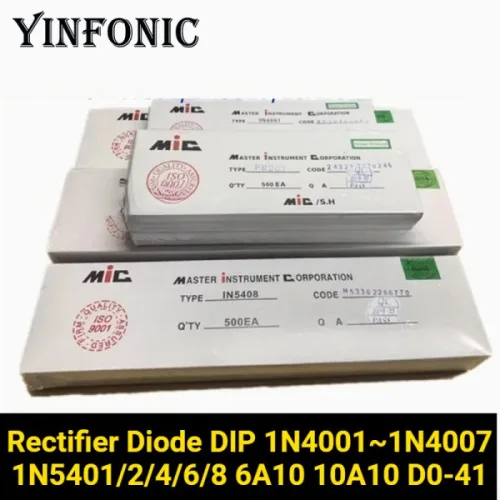 정류 다이오드 DIP 1N4001~1N4007 1N5401/2/4/6/8 6A10 10A10 DO-41 쇼트키 다이오드