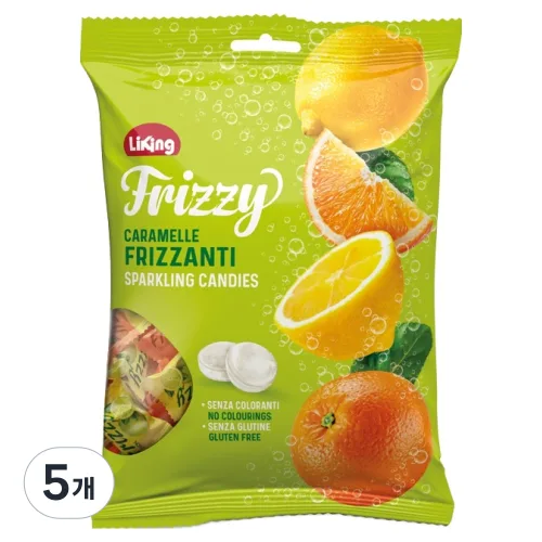 라이킹 프리즈 스파클링 캔디, 150g, 5개
