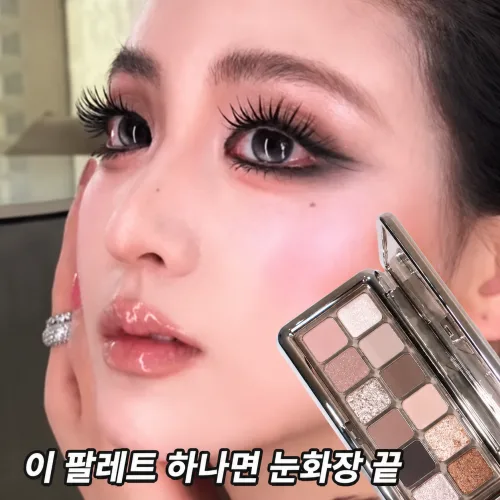 스모키 아이섀도우 아이섀도우 팔레트 섀도우 팔레트 아이섀도우 뉴트럴 브라운 12색 팔레트 데일리 무드 끝판왕, 2개, 01