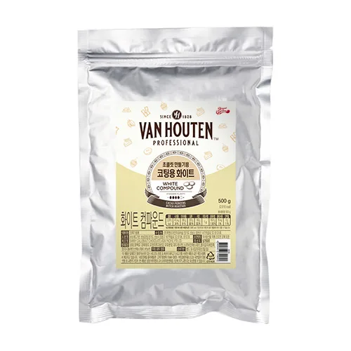 [반호튼] 코팅용 화이트 초콜릿 컴파운드, 500g, 1개