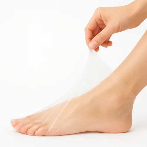 비아모 일회용 발장갑 비닐 보습 풋커버 위생랩, 200개입, 1개, 100g
