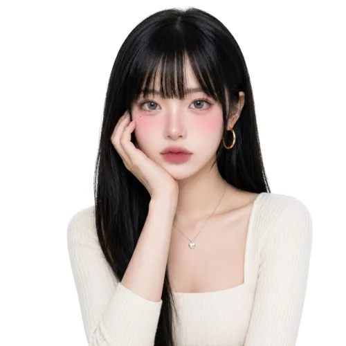 뷰티레벤 여성 긴생머리가발 자연스러운 통가발, 1개, 내추럴 블랙