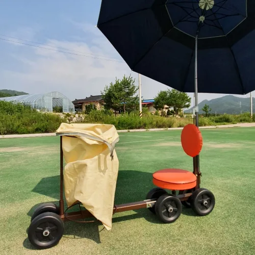 고추수확기 고추따는의자 (분리형) 파라솔1개포함, 1개
