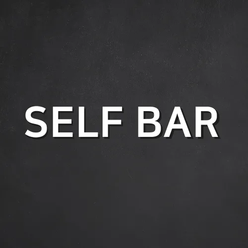 [1분이면 설치] 셀프바 백색 표지판, SELF BAR [백색], 1개
