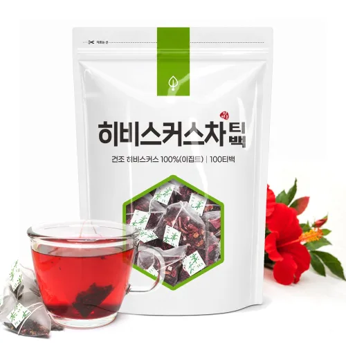 히비스커스티백 히비스커스차티백, 1개, 100개입, 100g