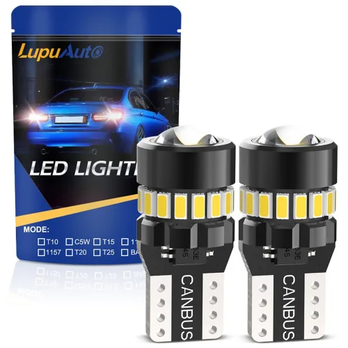 로푸 18DW 차량용 LED 실내등 번호판 번데기전구 화이트 색감, 1세트, T10