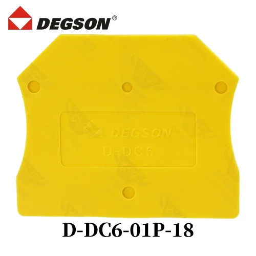 10개 DEGSON D-DC6-01P-18-00ZH DIN 레일 터미널 블록 D-DC6 01P 리드 7439-92-1 피닉스 컨택트 32A 1000V