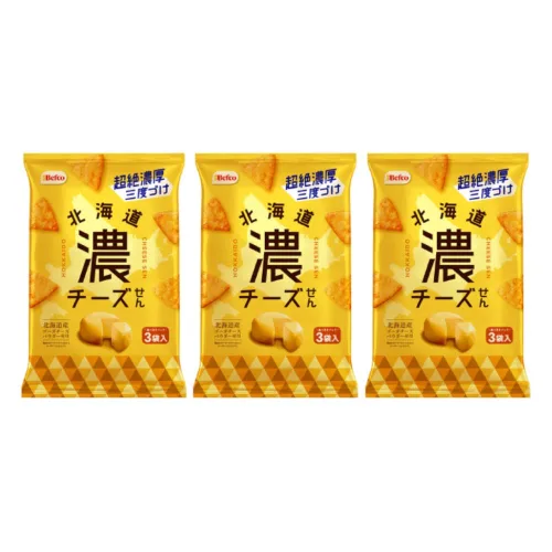 베프코 홋카이도 치즈 센베 51g x 3개(중량변경), 3개, 54g