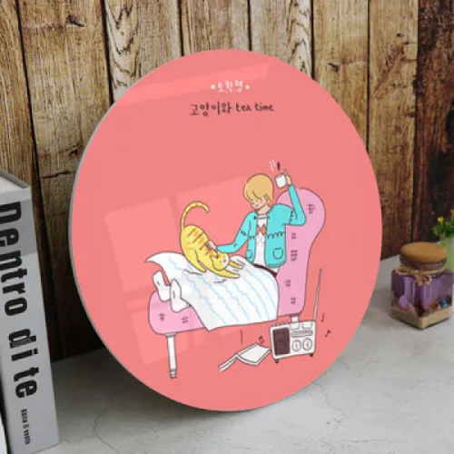 ts206-원형아크릴액자_소확행