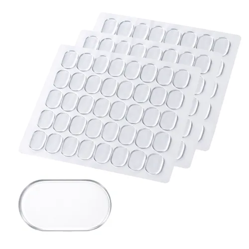투명 양면 접착 패드 피규어 고정 스티커 미끄럼방지 젤 패드 소품 고정 테이프 13x8mm, 120개