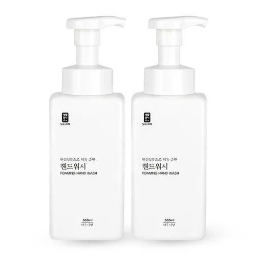 생활공작소 핸드워시 용기 파우더향, 500ml, 2개