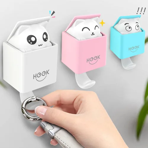 냥이 후크 걸이 소품걸이 키걸이 소품 홈인테리어 귀여운 고양이 NH118