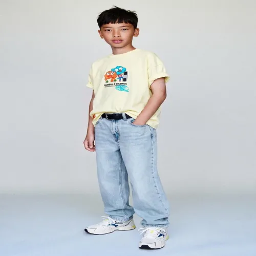 국내배송 ZARA 자라 검볼 카툰 네트워크 프린트 티셔츠 노랑 7878623300 2115157