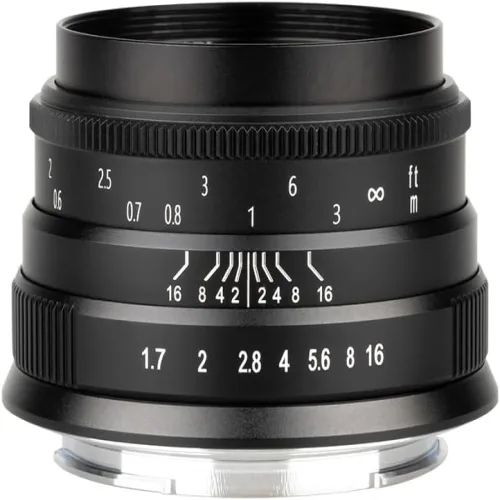 EF-M 마운트 미러리스 카메라용 Brightin Star 35mm F1.7 APS-C 수동 초점 대구경 프라임 휴머틱 M6 M50 M Canon RF|35mm F1.7 Black