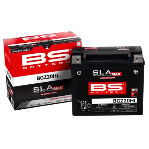 BS배터리 BGZ20HL 12V 21.1Ah YTX20HL-BS YTX20L-BS 골드윙1800, VTX1800, 로얄스타1300, 로드스타1600, 로드스타1700, 1개