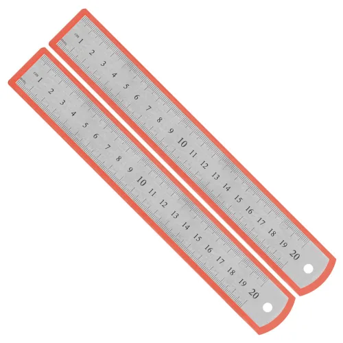200mm 스텐 철자 직자 스틸자 A타입 20cm, 2개, 실버