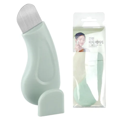 이지유 컴팩트 블랙헤드 제거기 딥클린 피지 각질 화이트헤드 압출 스크래퍼 클리너, 1개, 그린