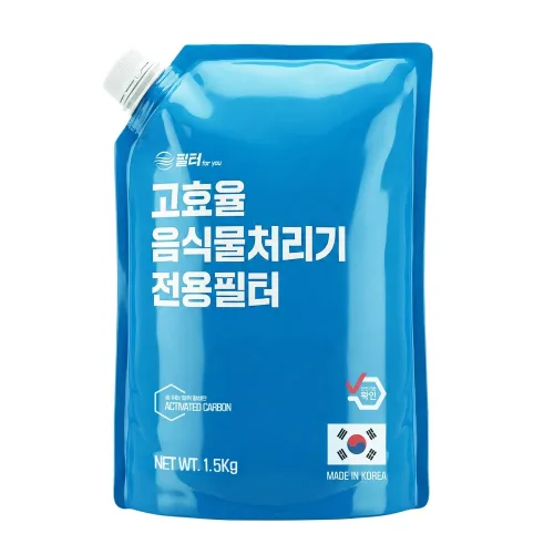 음식물 처리기 필터 활성탄 미닉스 쿠쿠 쉘퍼 휴렉 스마트카라 에코체 리필 교체 호환, 800G, 1개