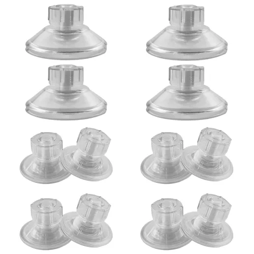 다용도 초강력 압축 큐방 진공 뽁뽁이 빨판 나사형 흡착 빨판 투명 45mm 8개 + 60mm 4개, 투명, 1개