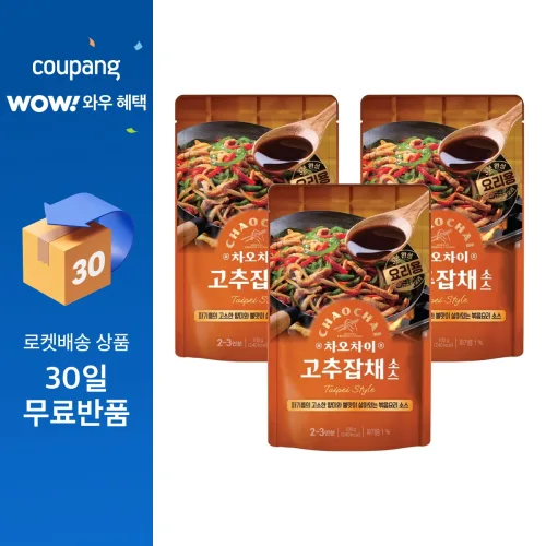 차오차이 고추잡채 소스, 100g, 3개