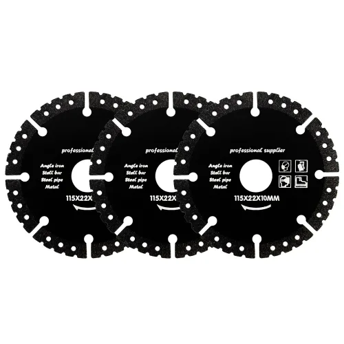 다이아몬드 멀티 컷팅휠 금속 3개세트 직경 115mm 줄눈 타일 금강석 절단석 커팅휠 타일날 철근 플라스틱 앵글 그라인더 콘크리트 슬레이트 석재 목재 고무, 1개