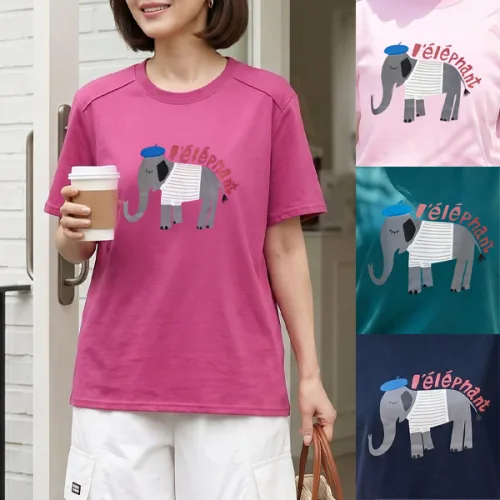 [엄마옷 로즈맘] 엘리코끼리반팔티셔츠