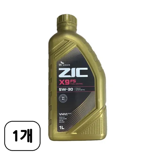 SK엔무브 지크 ZIC X9 FS 5W30 합성엔진오일 지크X9, 5w30, 1개, 1L
