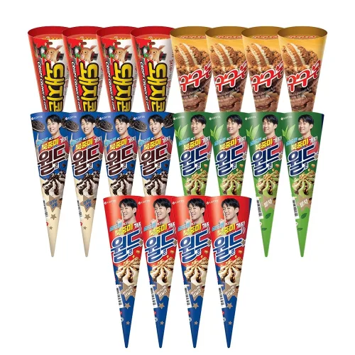 콘아이스크림 5종 20개 월드콘 바닐라 + 쿠키앤크림 + 말차 + 구구콘 + 돼지콘