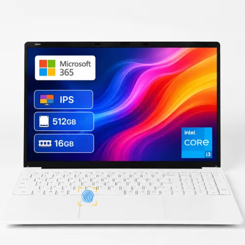 가성비 16.1인치 대화면 노트북 인텔 코어 i3-6006U 16GB RAM 512GB SSD FHD IPS 한글 키보드 윈도우10 Microsoft 365 지원 사무용 학습용, B161-I3-16512, WIN10, 16GB, 512GB, 화이트
