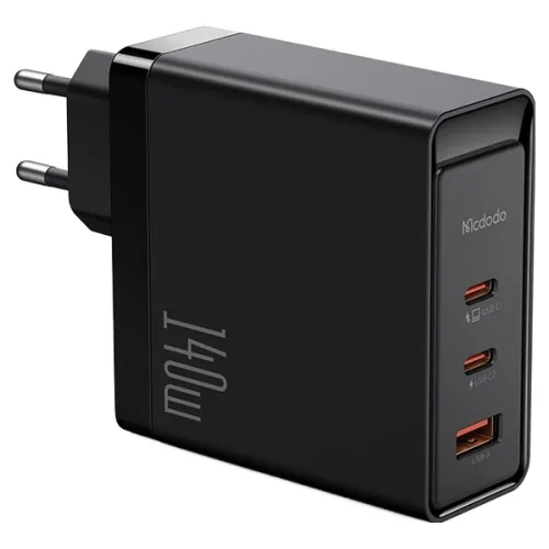 맥도도 GaN5 PD3.1 PPS 140W 초고속 3포트 멀티 충전기, 1개, 블랙